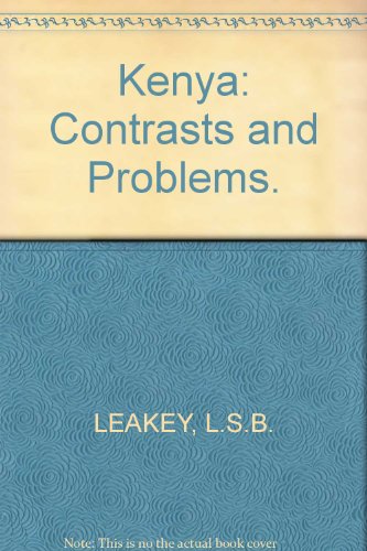 Kenya: Contrasts and Problems B002PX9Q6E Book Cover