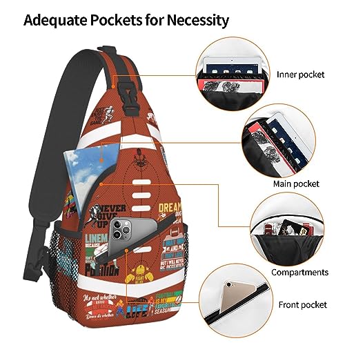Image of Baseball Sling Backpack - Crossbody Shoulder Bag for Men & Women