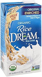 RICE DREAM Enriched Original Organic Rice Drink, 64 Fl Oz, Pack of 8