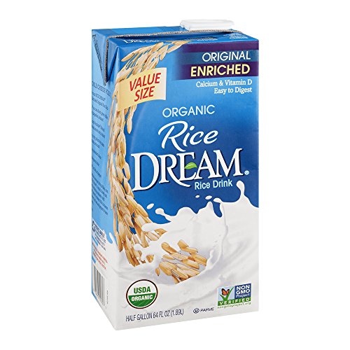 RICE DREAM Enriched Original Organic Rice Drink, 64 Fl Oz, Pack of 8
