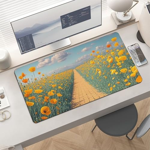 Poppies Field Yellow Brick Road Desk Pad Protector Large miniatura 6