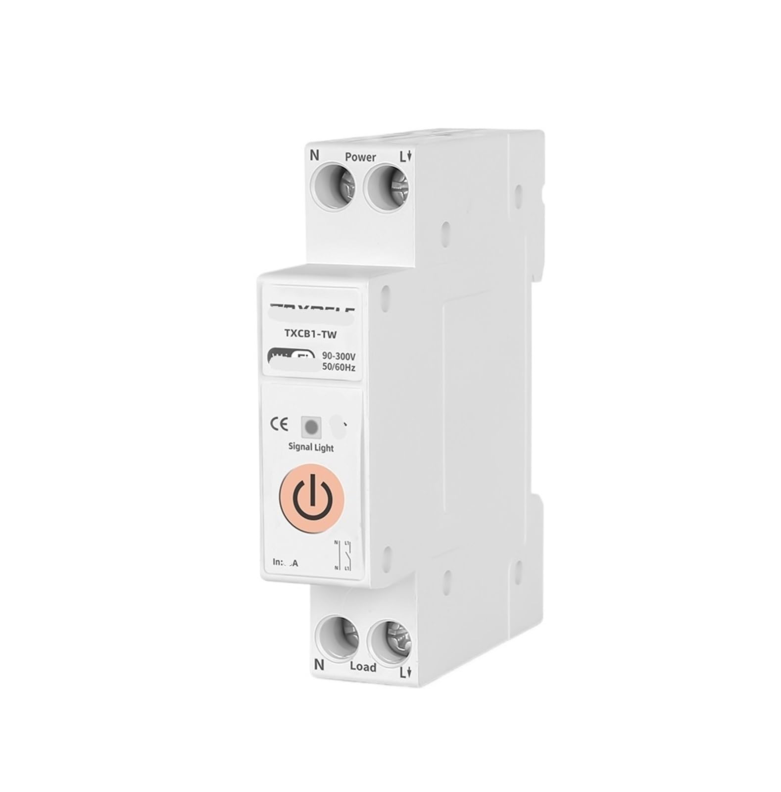 GVBAEPIEO TXCB1-TW 63A Intelligent Switch 1P Circuit Breaker Energy Meter kilowatt-Hour metering Timer Relay(20a)
