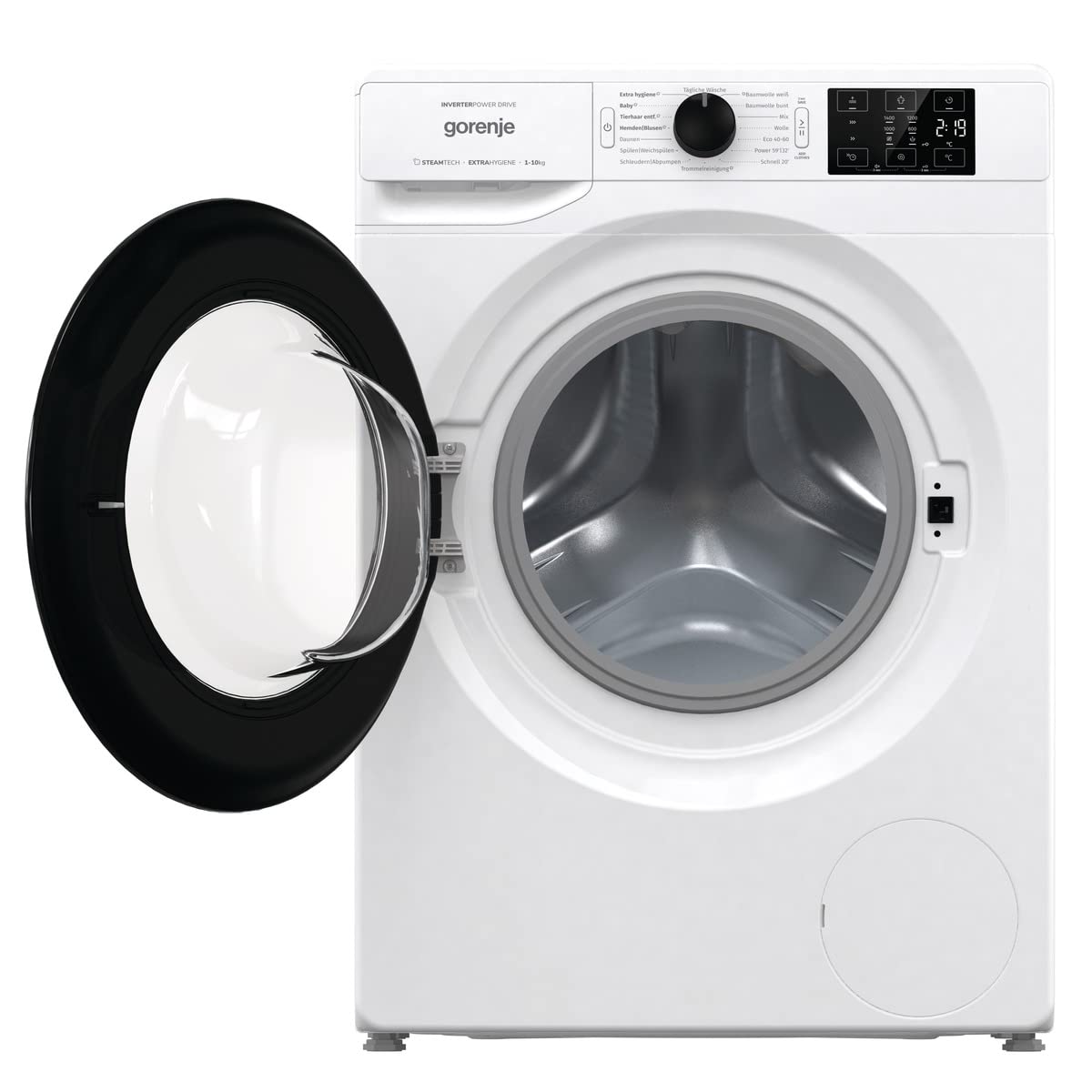 Gorenje WAM 14 AP Waschmaschine mit Dampffunktion / 10 kg / 1400 U / 16 Programme/AquaStop/Inverter PowerDrive Motor/Edelstahltrommel/Kindersicherung/EEK A/weiß