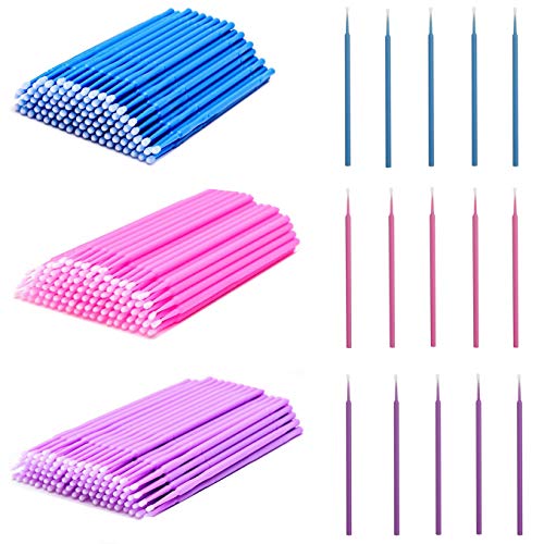 300PCS micro spazzole usa e getta ciglia estensione tampone per estensioni ciglia trucco orale e dentale