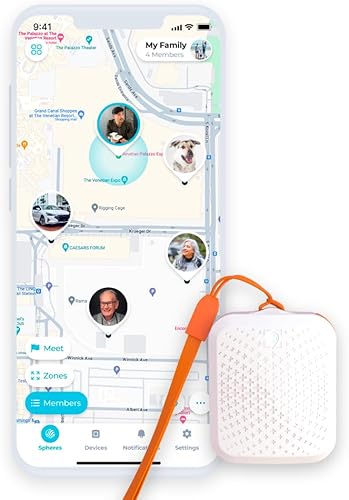 Tack GPS [tarifa mensual más baja| 30 días de duración de la batería| Certificado FCC] -Niños, niños, mascotas, perros, gatos, ancianos, Alzheimer,