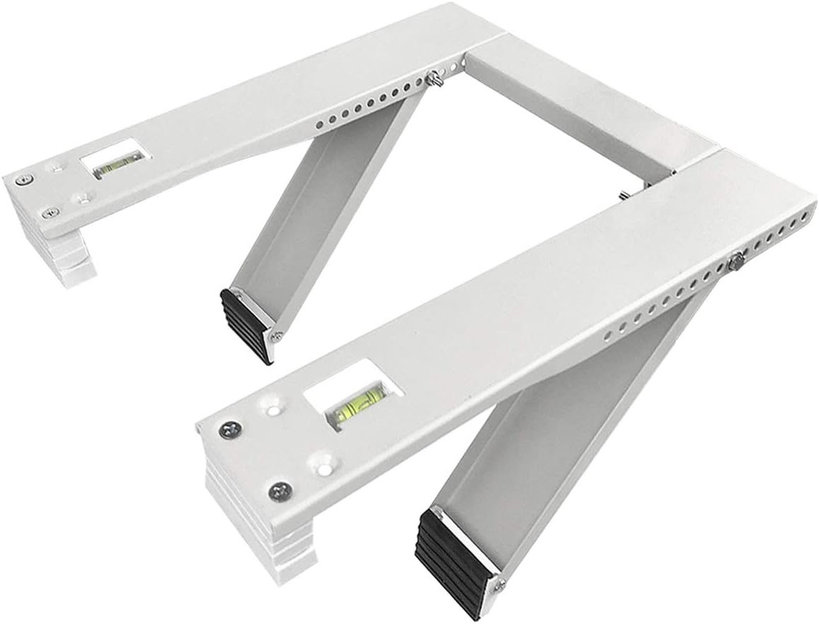 Qualward Air Conditioner Bracket Window AC Support Brackets - Heavy Duty with 2 Arms, Up to 180 lbs for 12000 to 24000 BTU AC Units- Fits Single Or Double Hung Windows