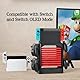 Niciksty Game Storage Tower Ständer für Switch/Switch OLED, Universal Game Storage Tower Ständer mit Joy-Con-Schublade für 10 CD und 4 Controller