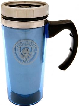 MANCHESTER CITY Aluminium Travel Mug,450 Millilitres - Multi-Colour