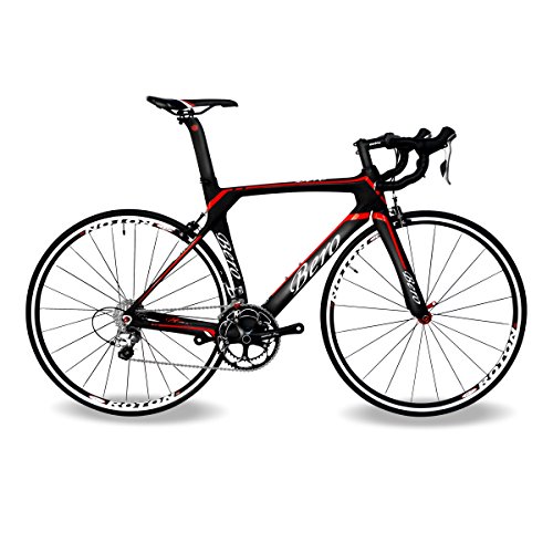 Beiou 2016 700C Vélo de Route Shimano 105 vélos avec Un Cadre 11S 5800 Vélo de Course T800-M40 Fibre de Carbone Aero 18,3 LB Ultra léger Cb013A-2 (Noir et...