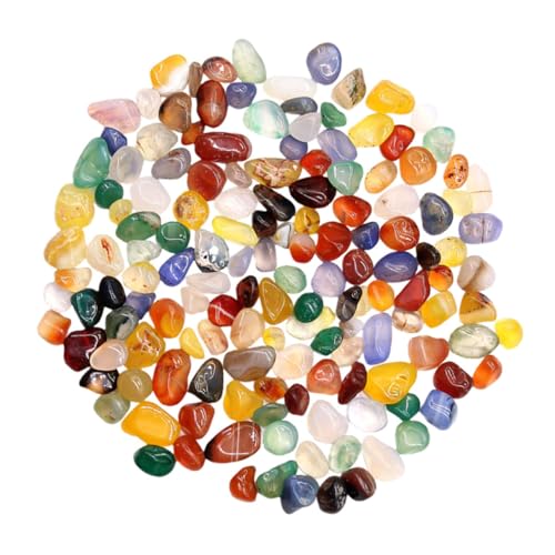 Ipetboom 1Bag Natural Stones for Fish Tank and Garden Decor Polished Aquarium Stones Safe for Vibrant Ornament for Aquariums and Planters