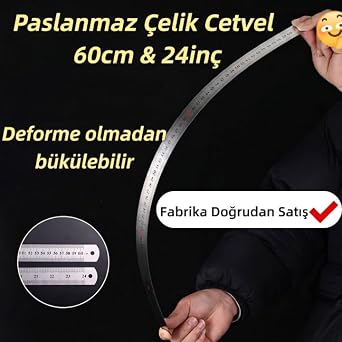 Çelik Cetvel (60 cm)