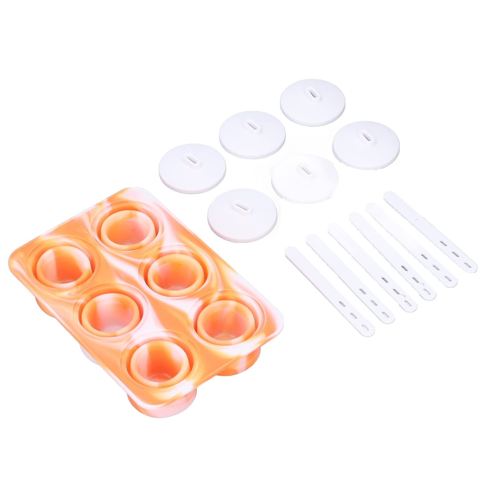 moldes para polos, Moldes for paletas plegables, 6 cavidades