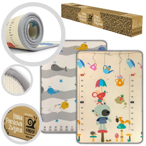 Tapis en mousse non toxique Milly Mally Bear and Whales