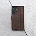 Porter Riley - Leather Case Compatible with Samsung Galaxy S25 Ultra. Premium Genuine Leather Stand Case/Wallet/Cover (Chocolate Brown)