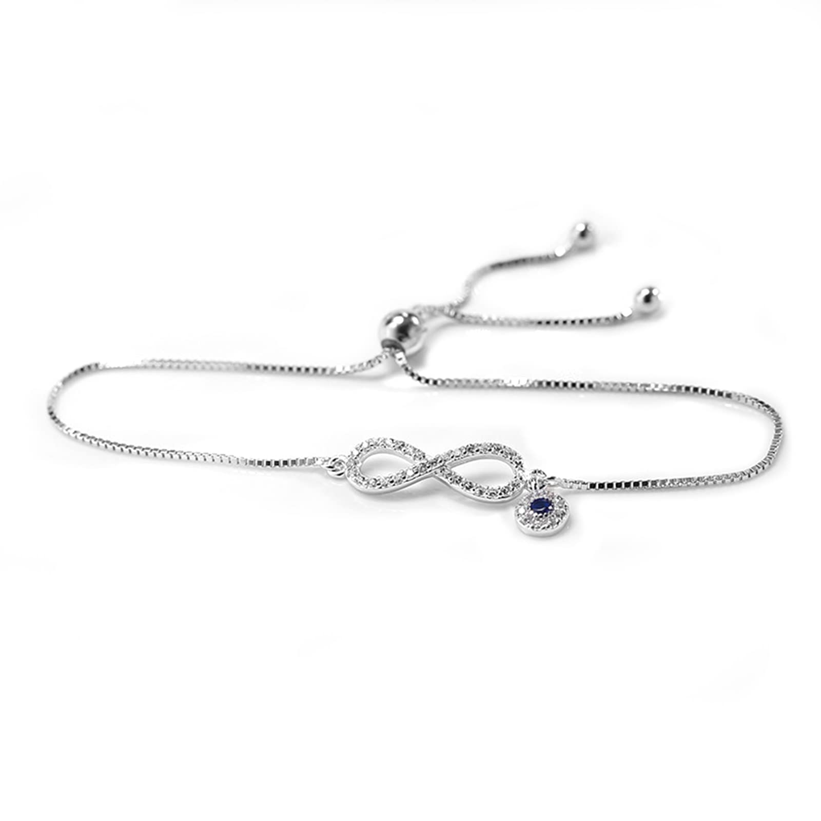 EVBEABee Bracelet for Women Ladies Rose Gold Adjustable Sterling Silver Bangle