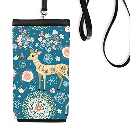 Cerf décoration florale évitez les chutes de smartphone avec ce sac suspendu