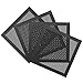 MoKo 120 mm PVC PC Kühler Lüfter Staub Filter, 4 Pack Lüfterabdeckung Magnetrahmen PC-Lüfter Staubschutzgitter PC-Kühlerfilter PVC Staubschutzabdeckung Computer-Lüftergitter - Schwarz