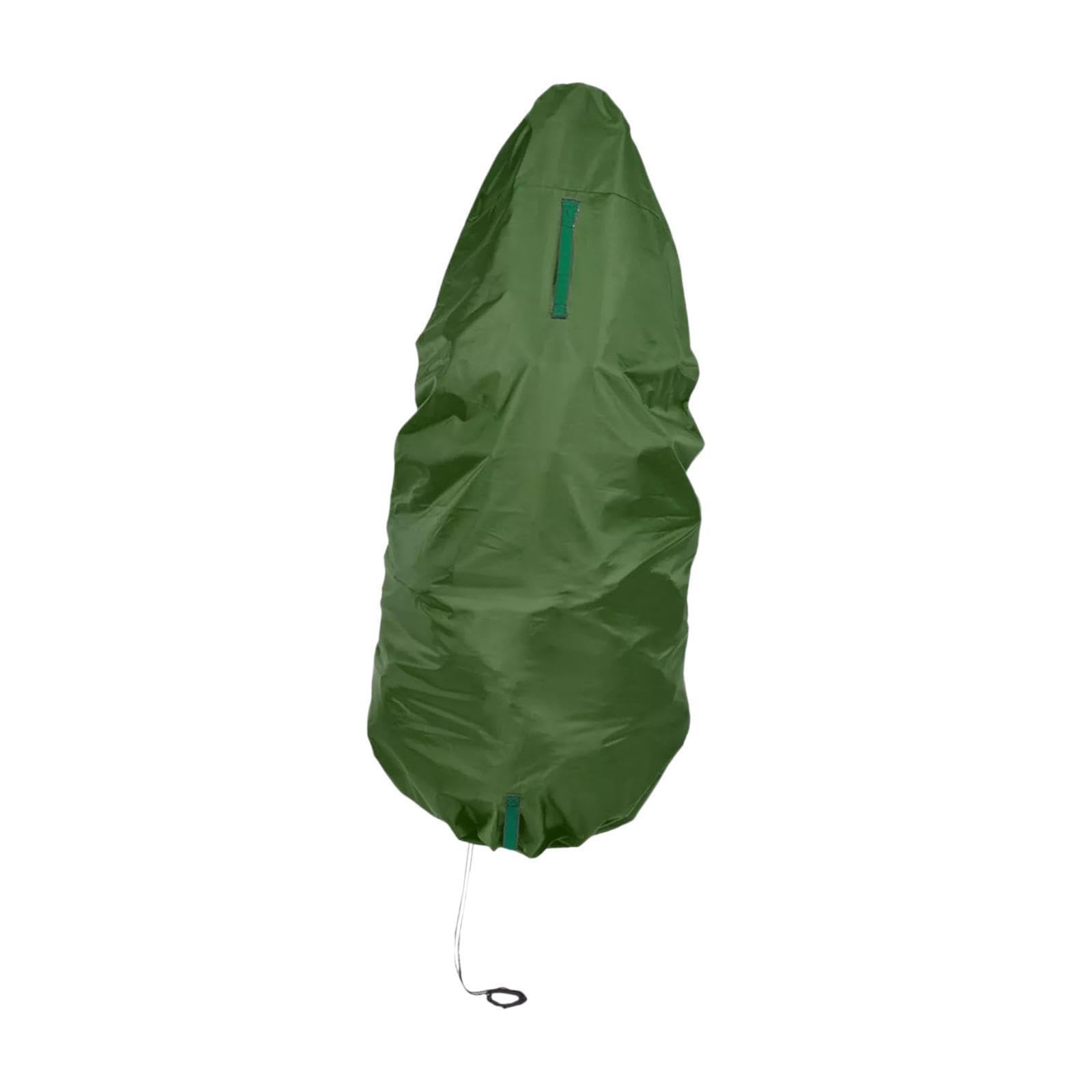 Pixzcsa Green Lightweight Vertical Christmas Tree Storage Bag Convenient Dustproof Pouch Space Saver Solutions For Home Decoration Christmas Tree Storage Bag, 5Ft