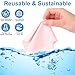 50 Pieces Microfiber Cleaning Cloths for Glasses 7 x 6 Inch Eyeglasses Cleaning Cloth Lens Glasses Cleaning Cloth for Electronics Glasses Screen Cell Phone and Laptop (Light Color)