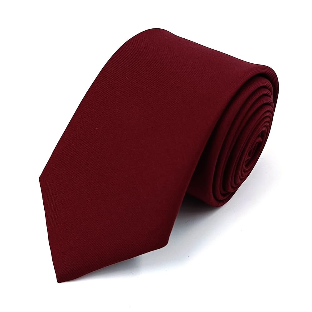 kashbro Neckties for Man Silk Skinny Ties 3"(7CM) Gabardine Men Neck Ties Classic Wedding Business-picture-49