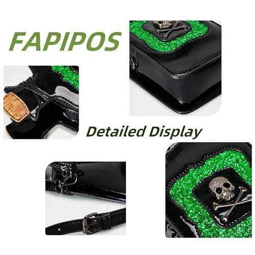 Novelty Handbags Poison Bottle Crossbody Bag Fun Shape Purse Chainstrap Glitter Poison Bottle Purse3