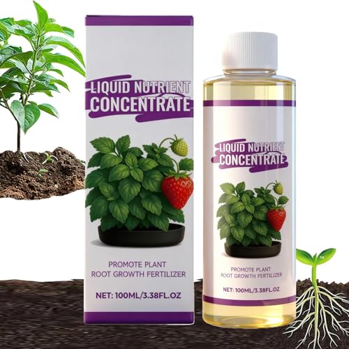 Alimento Para Plantas De Interior - 100ml De Accesorios Naturales Para Jardín - Fertilizante Líquido Interior | Para Crecimiento, Vegetales, Frutas, Jardinería, Flores, Propagación, Plantas De