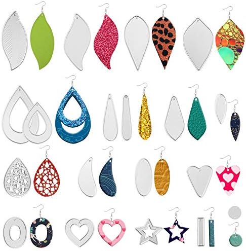 OOTSR 16 Pezzi Fustelle Stencil Foglia, Cutting Dies Per DIY Scrapbooking Album Di Carta 551341