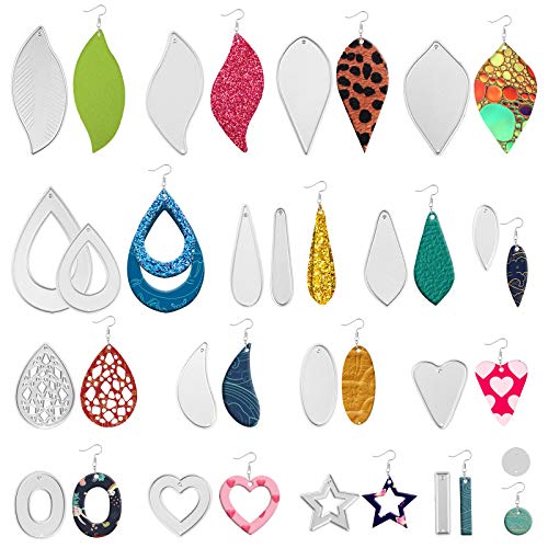 OOTSR 16 Pièce Boucle D'oreille Matrices de Coupe, Dies Decoupe pour Scrapbooking Album Bricolage Papier Carte Art Craft Decor Cover