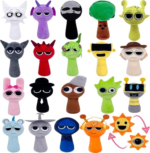 jialeih 8Inch Plush Toy Set for Games Fans Super Soft Collectible Stuffed Toy Christmas Birthday Gifts for Boys Girls (20Pcs)