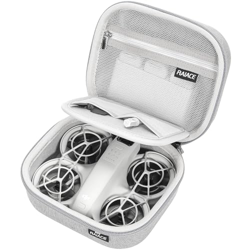 Custodia rigida per il trasporto compatibile con DJI Neo Mini Drone spazio esclusivo per il tuo drone e i suoi accessori. Solo custodia - grigio