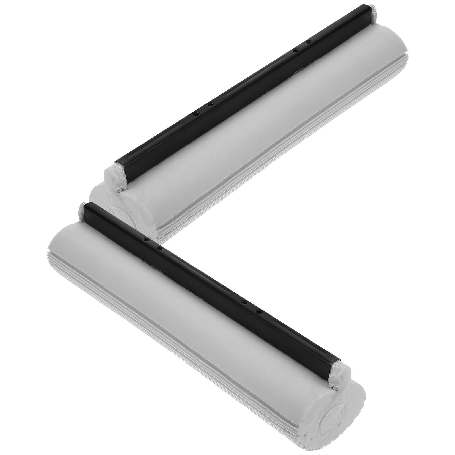 TIDTALEO Recambios de Cabezal de Trapeador de Esponja Absorbente 33 Cm Gris, 2 Piezas, Repuesto para Fregona Rodillo, Limpieza Rápida para Cocina, Baño y Oficina