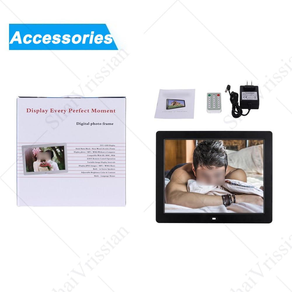 Pantalla Publicidad Digital,Multifuncional,Menú LED,Función De Reloj,Altavoces Estéreo,Brillo 300 CD/M²,para Restaurante para Reproducir Videos/Imágenes 27"