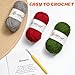 24 Pack 100% Milk Cotton Yarn for Crocheting, 1200g/3150yd Baby Yarn for Crocheting Soft, Fuzzy 5 Ply Cotton Crochet Amigurumi Yarn for Puzzle/Clothes&Crafts(Set A)