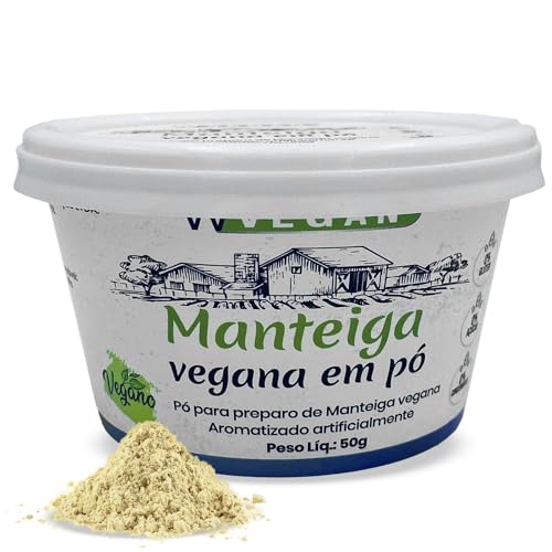 WVegan Mantequilla Vegana en Polvo, Sin Gluten, Sin Azúcar, Sin Conservantes, 50g