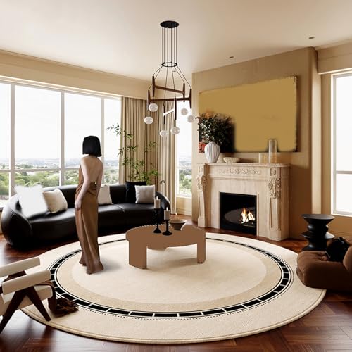 �J�[�y�b�g ���O �~�` ��1�� ����~�ߕt �􂦂� ���O�}�b�g �R�� �h�_�j �ȒP�ɑ|�� �_�炩�� ���[�v�p�C�� ���r���O �Q�� �_�C�j���O�Ή� ���g 100*100cm �z�b�g�J�[�y�b�g�Ή� �J�W���A�� �Z���^�[���O �O�~ �ԕ�2 �t�ďH�~ �`�F�A�}�b�g