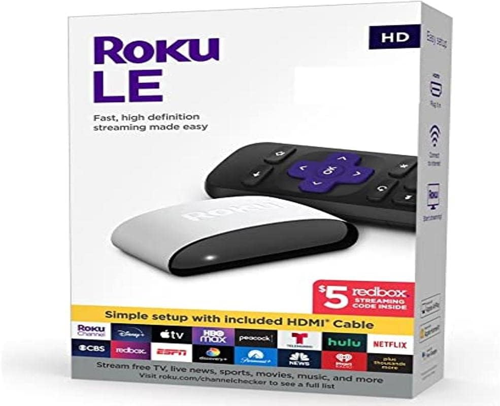 Roku SE Streaming Media Player 3930SE, Fast, High