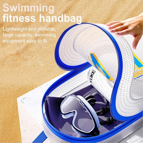 Waterproof Swim handbag,Portable Large Capacity Gym Wash Bag,Beach handbag With Zipper For Adult,Storage Bag For Swim Specific2