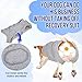 Lukovee Recovery Suit for Dogs, Zipper On Recovery Suit for Female Male Dog, Onesie Abdominal Wounds Cone E-Collar Alternative Prevent Licking Spay Recovery Suit (Grey,Large)