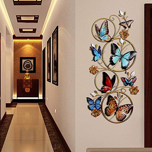 Art rétro de papillon 3D pour décoration de mur intérieur restaurant et bar continental