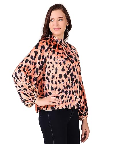 Image of BoheeWohee Women's Full Sleeves Casual Satin Top