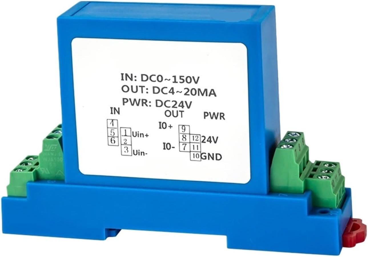 Voltage Transmitter 0-1000V to 4-20mA RS485 AC Voltage Transducer 0 10V DC Voltage Sensor Transducer Transmitter(0-5V Output,AC0-300V DC24V)