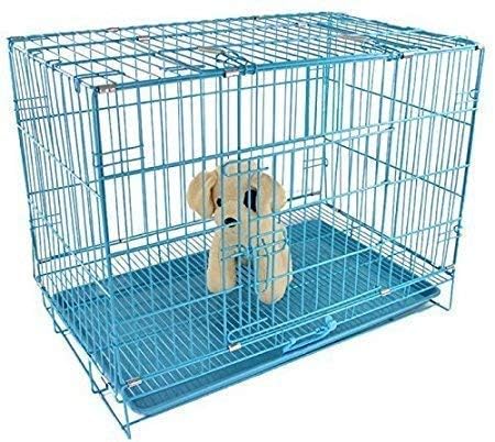 Image of Dog Trust Dog cage Single Door with Removable Tray (18 inch Blue cage)