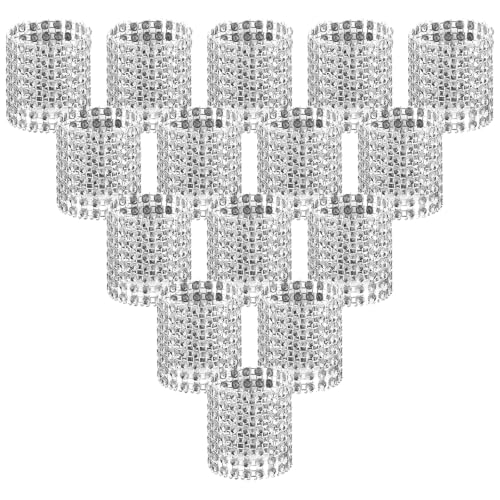 Image of Accmor 150pcs Napkin Rings, Silver Napkin Rings Buckles | Napkin Rings for Table Decorations, Wedding, Dinner, Party, DIY Decoration
