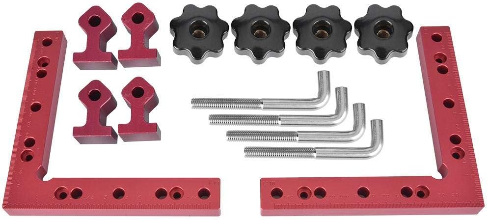 90 Degree Positioning Squares,Woodworking Right Angle Fixing Clip L Shape, Right Angle Clamps,Corner Clamping Square Tool