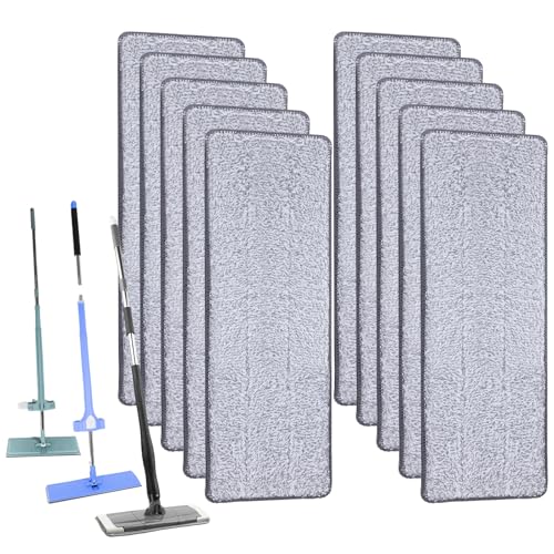 10 Pcs Flat Mop Pads, 13