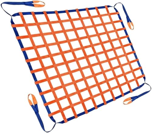 LXXW Cargo Lifting Nets Polyester Cargo Hanging Net, Sling Net, Load 0.3-4T Lifting Bag, Loading and Unloading Lifting Net for Loading and Unloading Cargo (Size : 1 X 1M/Mesh 10cm/Load 2.5t)