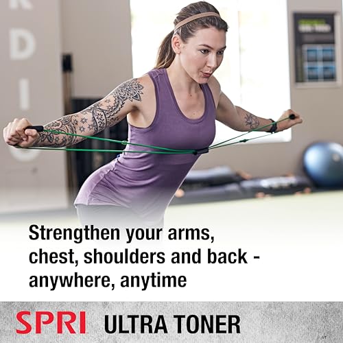 SPRI Ultra Toner Figure 8 Resistance Band with Padded Handles Great for Stretch, Exercise, Fitness Training, Yoga, Resistance Weights, Therapy, Gym or Home Workout Equipment. - Image 4