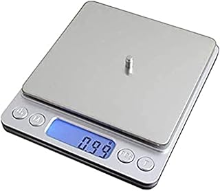 ميزان إلكتروني رقمي صغير محمول للمجوهرات بشاشة ال سي دي لوزن يتراوح بين 3000 جرام x 0.01 فضي