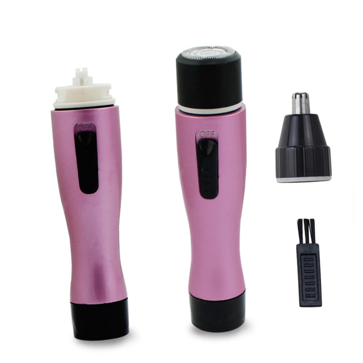 FRCOLOR 3pezzi Rasoio Elettrico Per Donne Epilatore Portatile Per Viso Ascelle Gambe e Bikini Rimozione Indolore Dei Inossidabile Design Ergonomico Facile Da Usare