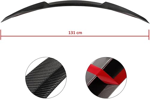 Miniatura 210 de SCITOO Spoiler Wing GT Style Universal 52" ABS Brillante Carbono Aspecto Trasero Alerón Alerón